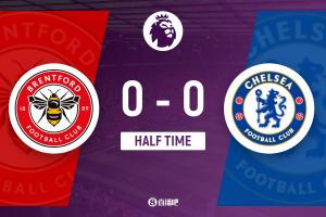 app下载-半场-切尔西暂0-0布伦特福德 蓝军半场1射正达姆斯高失单刀